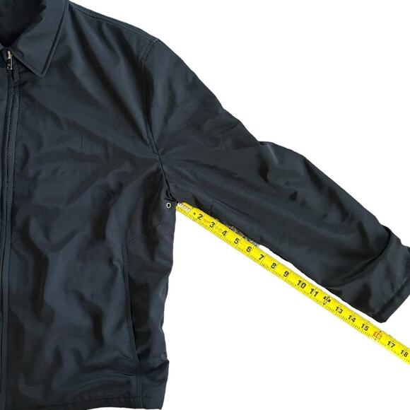 Men’s Black Collared Reaction Kenneth Cole Jacket Size G Mens Black Coat - Picture 6 of 12